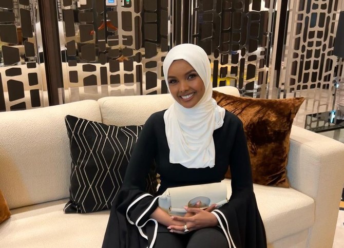 US Somali model Halima Aden strikes a pose in Riyadh  