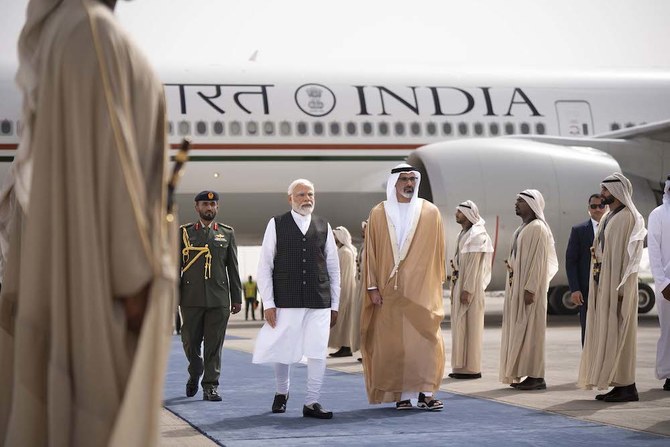 India’s Modi lands in Abu Dhabi as official visit to UAE starts