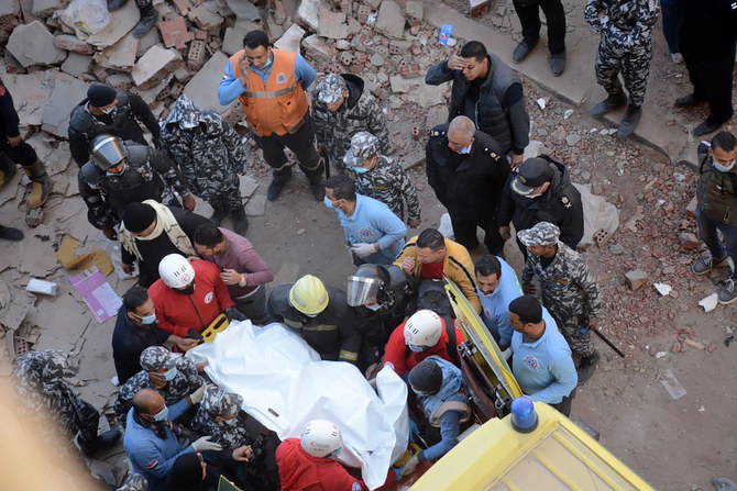 Two people were killed on Sunday after a building collapsed in Beheira governorate, northern Egypt. (File/AFP)