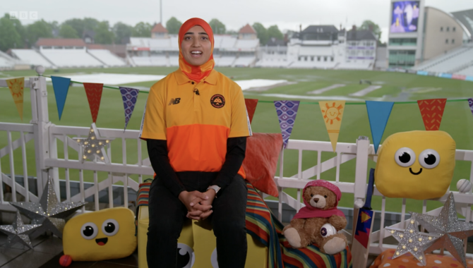 UK’s first hijabi international cricket player stars in BBC children’s show
