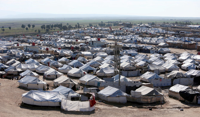 A general view of al-Hol displacement camp in Hasaka governorate, Syria April 2, 2019. (REUTERS)