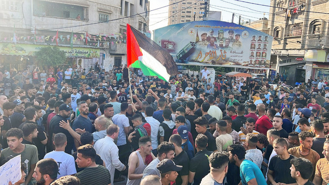 Thousands take to streets in Gaza in rare public display of discontent with Hamas