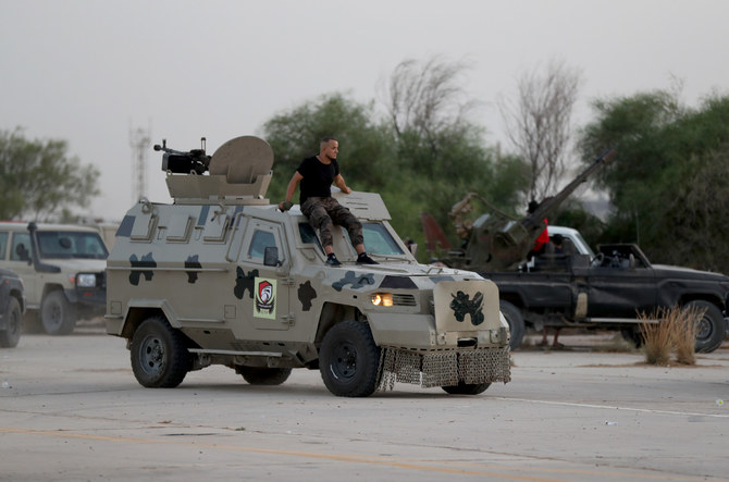 Clashes broke out in the Libyan capital Tripoli on Monday, residents said. (File/AFP)