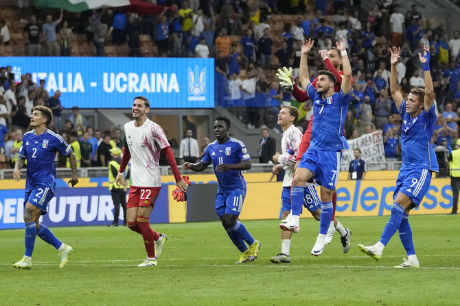 Italy beat Ukraine in key Euro 2024 qualifier; Spain win big and Romania fans’ chants stop game