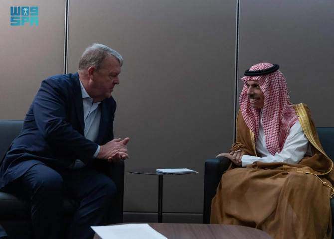 Saudi foreign minister meets Danish counterpart, other senior officials on sidelines of UN General Assembly