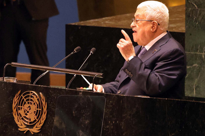 Mideast peace only possible when Palestinians get full rights, Abbas tells UNGA