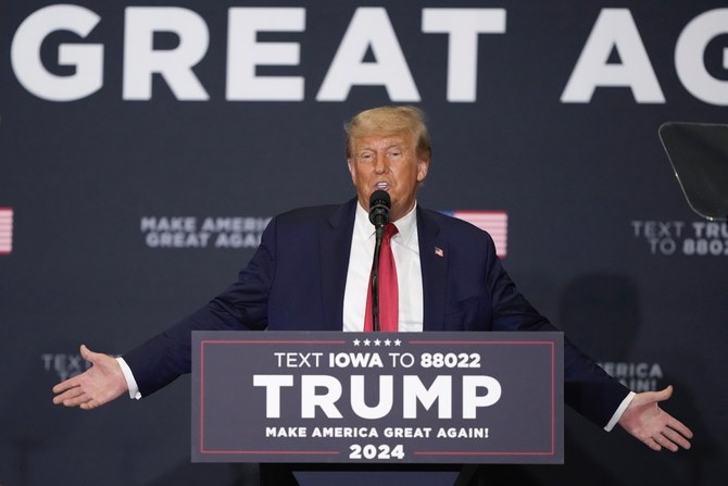 Trump, campaigning in Iowa, vows to ban Hamas sympathizers from US if ...