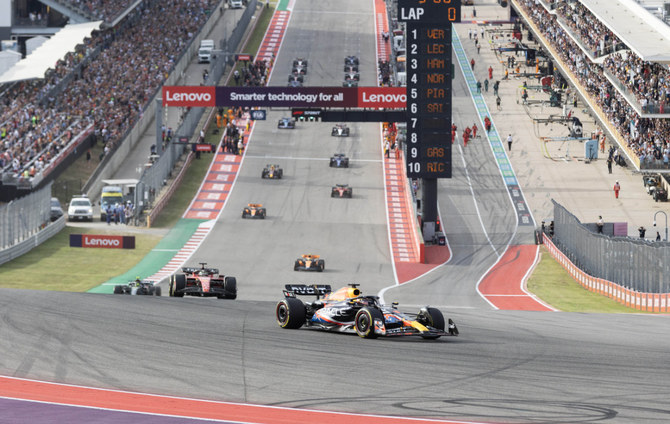 Red Bull’s Max Verstappen cruises to another F1 sprint race win at the Circuit of the Americas