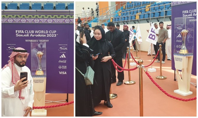 Saudi football fans get a glimpse of FIFA Club World Cup trophy