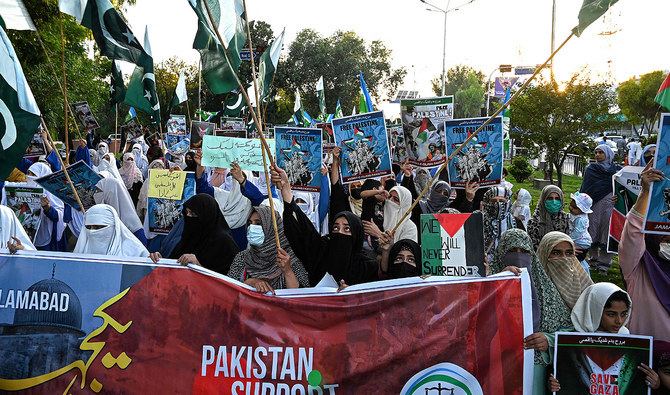 Women take to Karachi streets against Israeli atrocities in Gaza