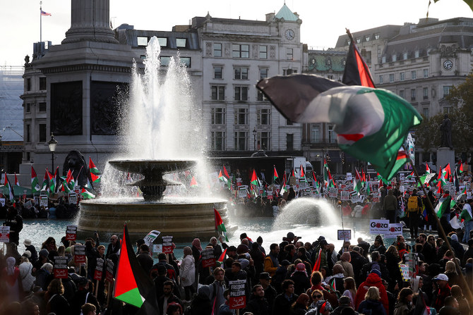 Thousands march in London, other cities in pro-Palestinian rallies