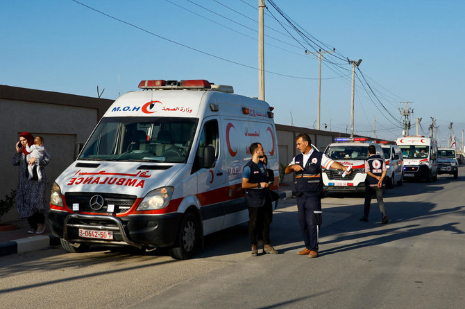 Red Cross says humanitarian convoy hit by gunfire in Gaza