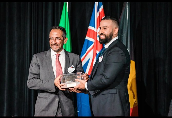 H.E. Mr. Bandar Alkhorayef and Sam Jamsheedi during the Ministry of Industry and Mineral Resources visit to Sydney in 2022