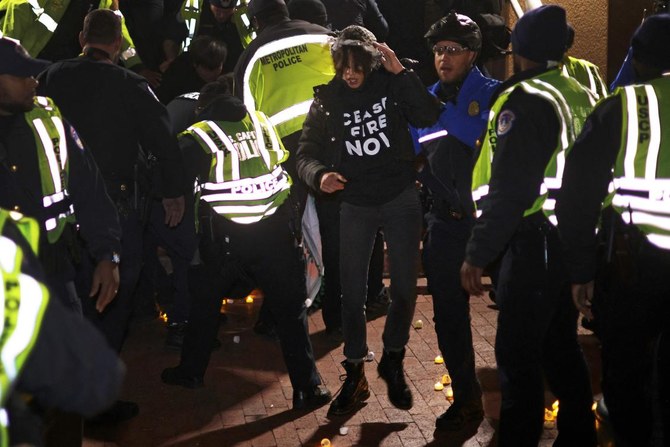 Pro-Palestinian protest turns violent at US Democratic HQ