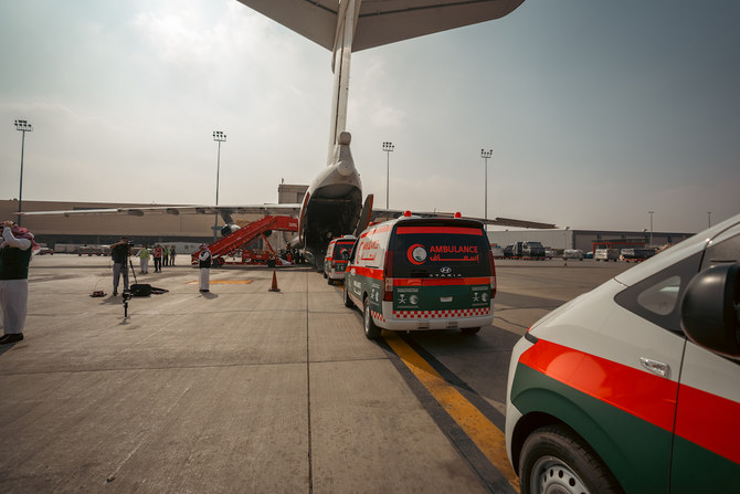 Saudi Arabia sends ambulances to Egypt to ferry injured Palestinians from Gaza