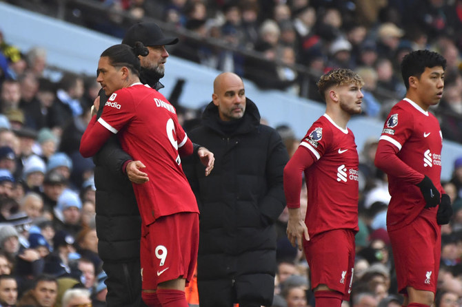 Liverpool hit back to hold Man City, end Etihad winning streak