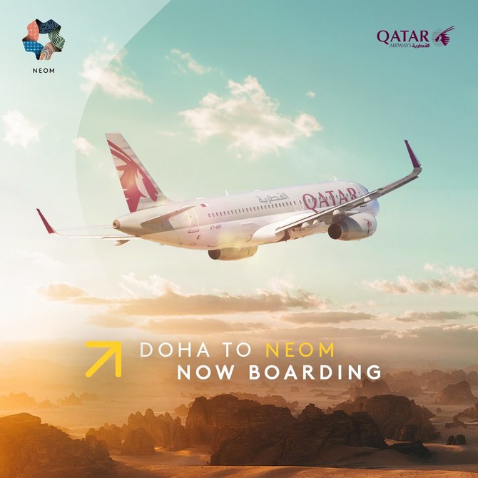 Qatar Airways launches NEOM Bay flight