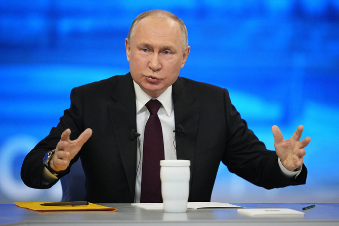 Putin tells Russians the war in Ukraine will go on unless Kyiv does a deal