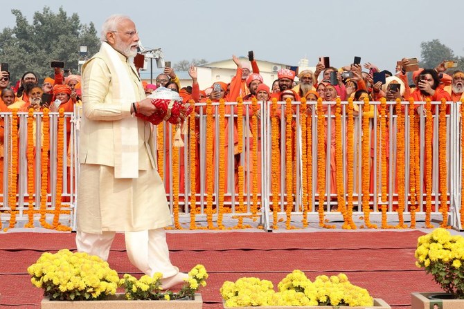 India’s PM opens temple on site of razed historic mosque in Ayodhya