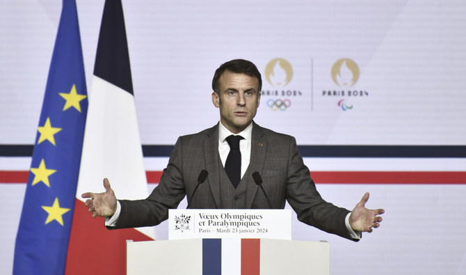 France’s president seeks a top-5 medal ranking for his country at the Paris Olympics