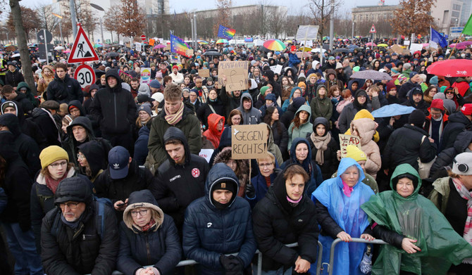 Tens Of Thousands Protest In Germany Against Far Right | Arab News