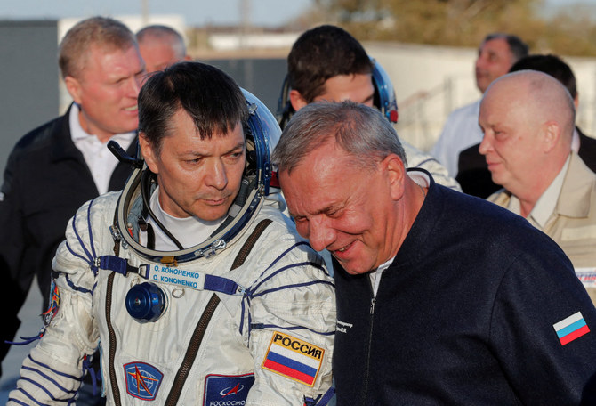 Russian cosmonaut to set record Sunday for most time spent in space