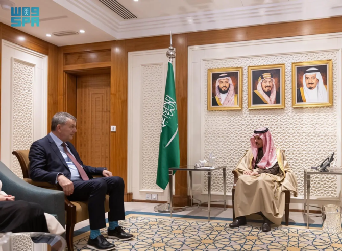 Saudi FM, KSrelief chief discuss Gaza with head of UNRWA in Riyadh