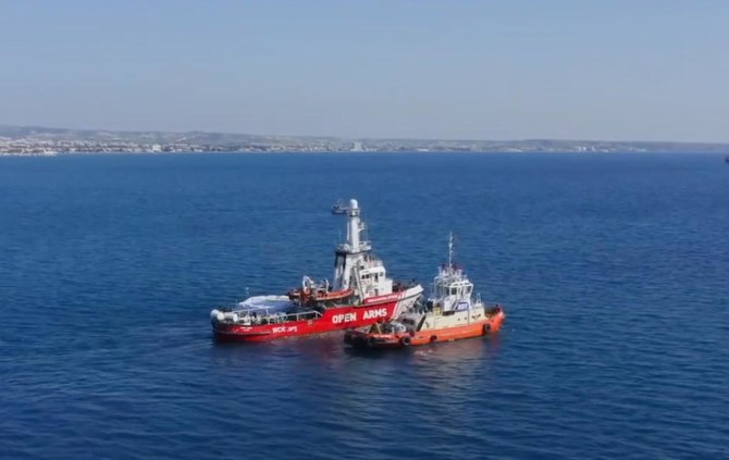 Aid supply ship from Cyprus reaches Gaza coast