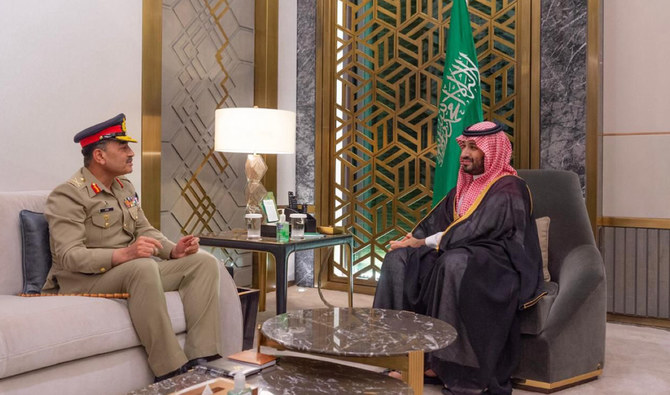 Saudi crown prince affirms strong ties, continued support in meeting with Pakistan’s army chief