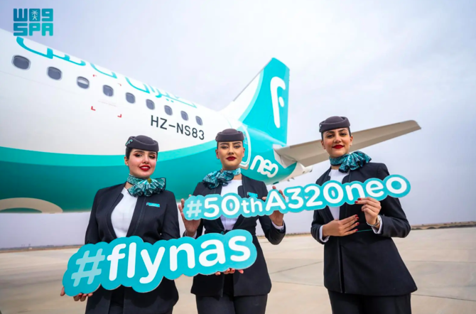 Saudi airline flynas receives 50th A320neo Airbus plane amid fleet expansion