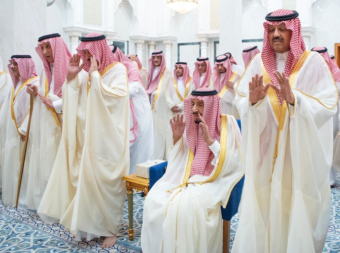 Saudi Arabia’s King Salman, Crown Prince Mohammed bin Salman perform Eid Al-Fitr prayers