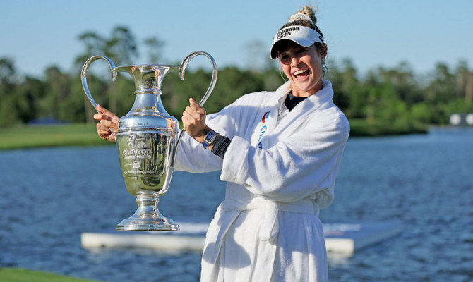 Nelly Korda ties LPGA Tour record with 5th straight victory, wins Chevron Championship for 2nd major