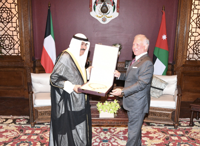 Emir of Kuwait arrives in Jordan for state visit