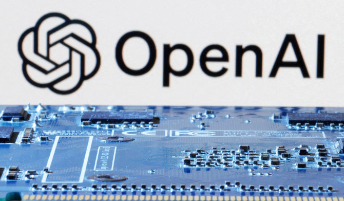 OpenAI logo is seen near computer motherboard in this illustration taken January 8, 2024. (REUTERS)