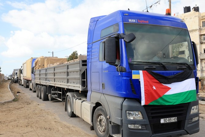 Israeli Settler Gang In Attack On Jordanian Aid Convoy For Gaza | Arab News