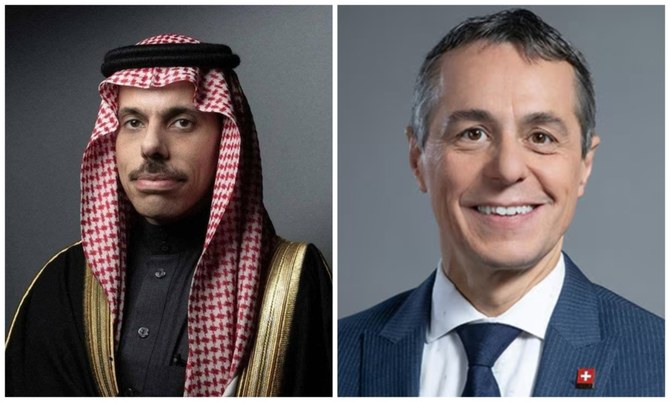 Prince Faisal bin Farhan speaks with Swiss foreign minister