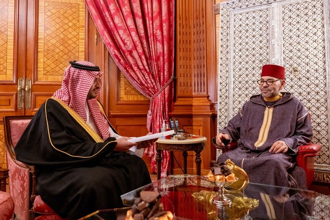 King Mohammed VI of Morocco receives Saudi Arabia minister of state Prince Turki