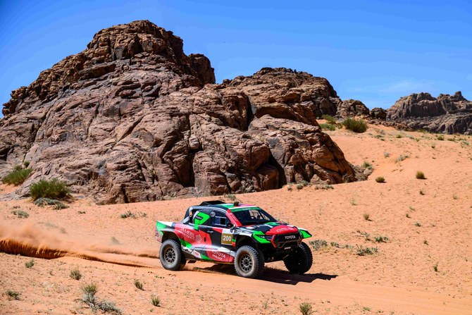 Saudi’s Yazeed Al-Rajhi storms into the lead of Tabuk Toyota Rally