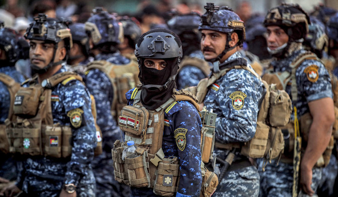 Iraqi security forces stand guard in the capital Baghdad. (AFP file photo)