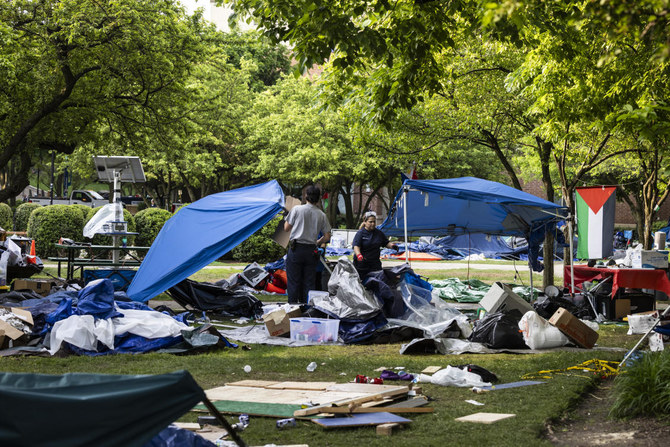 Police dismantle pro-Palestinian encampment at DePaul University in Chicago