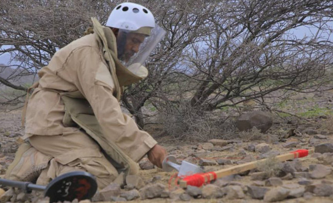 Saudi project clears 2,010 Houthi mines in Yemen