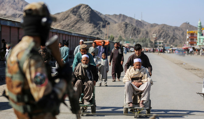 A Taliban security personnel stands guard in Nangarhar province. (AFP file photo)