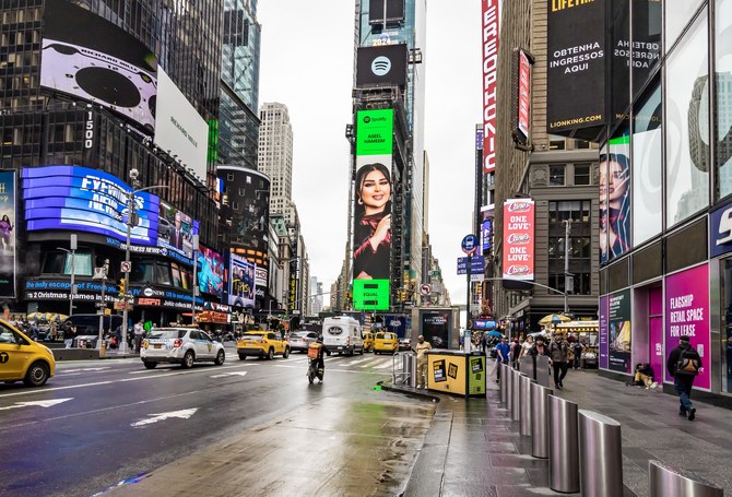 Spotify spotlights Khaleeji music in New York’s Times Square