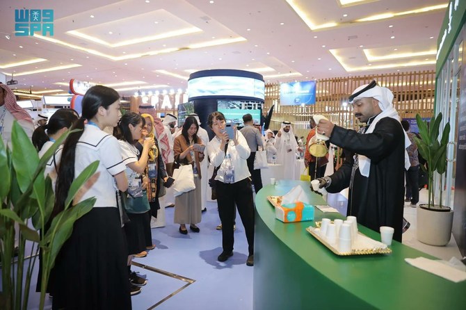 The Saudi pavilion at the World Water Forum in Indonesia has attracted significant attention from visitors. (SPA)