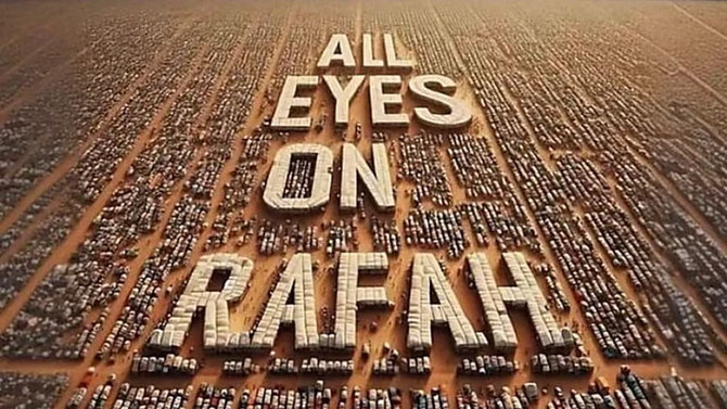 ‘All Eyes on Rafah’ image garners millions of shares in latest social media solidarity campaign