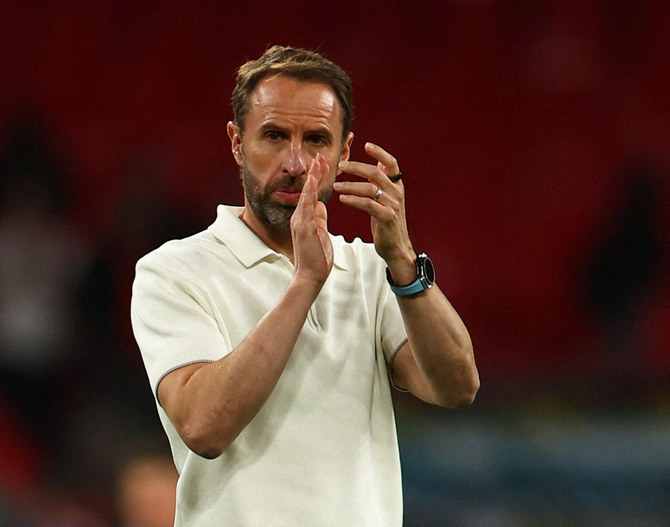 England manager Gareth Southgate looks dejected after the match. Reuters