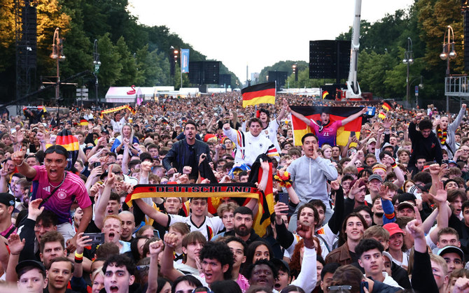 Berlin fan zone reaches capacity amid Euro fever