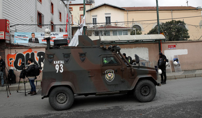 A Turkish police armoured vehicle drives in Istanbul, Turkey. (REUTERS file photo)