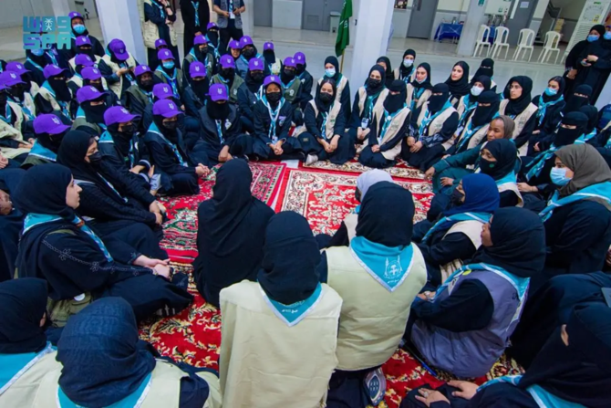 Girl Scouts assist Grand Mosque Security Force 