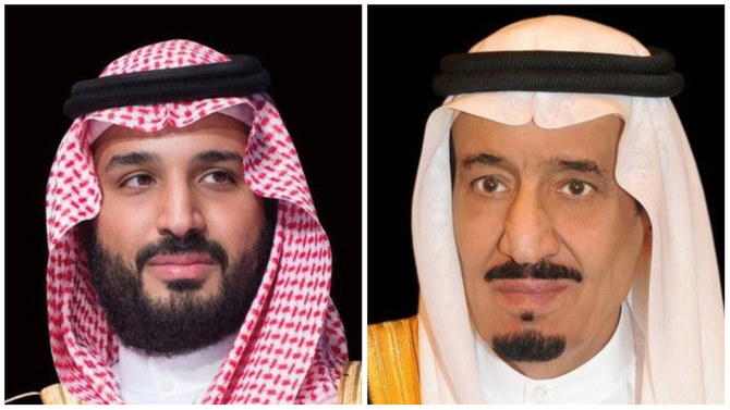 King Salman (R) and Crown Prince Mohammed bin Salman. (SPA)